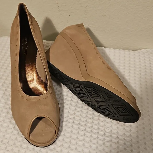 Taryn Rose Peep-Toe Wedge
